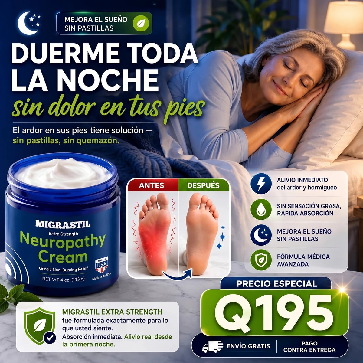 Neuropathy Cream | Alivio inmediato para el ardor y hormigueo