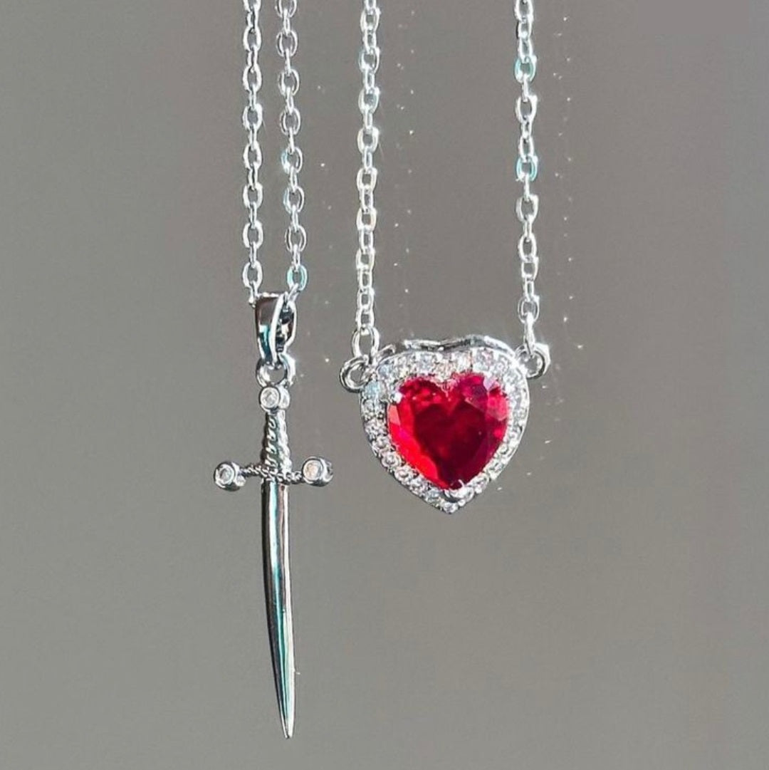 Collares de Corazón y Espada ❤🗡