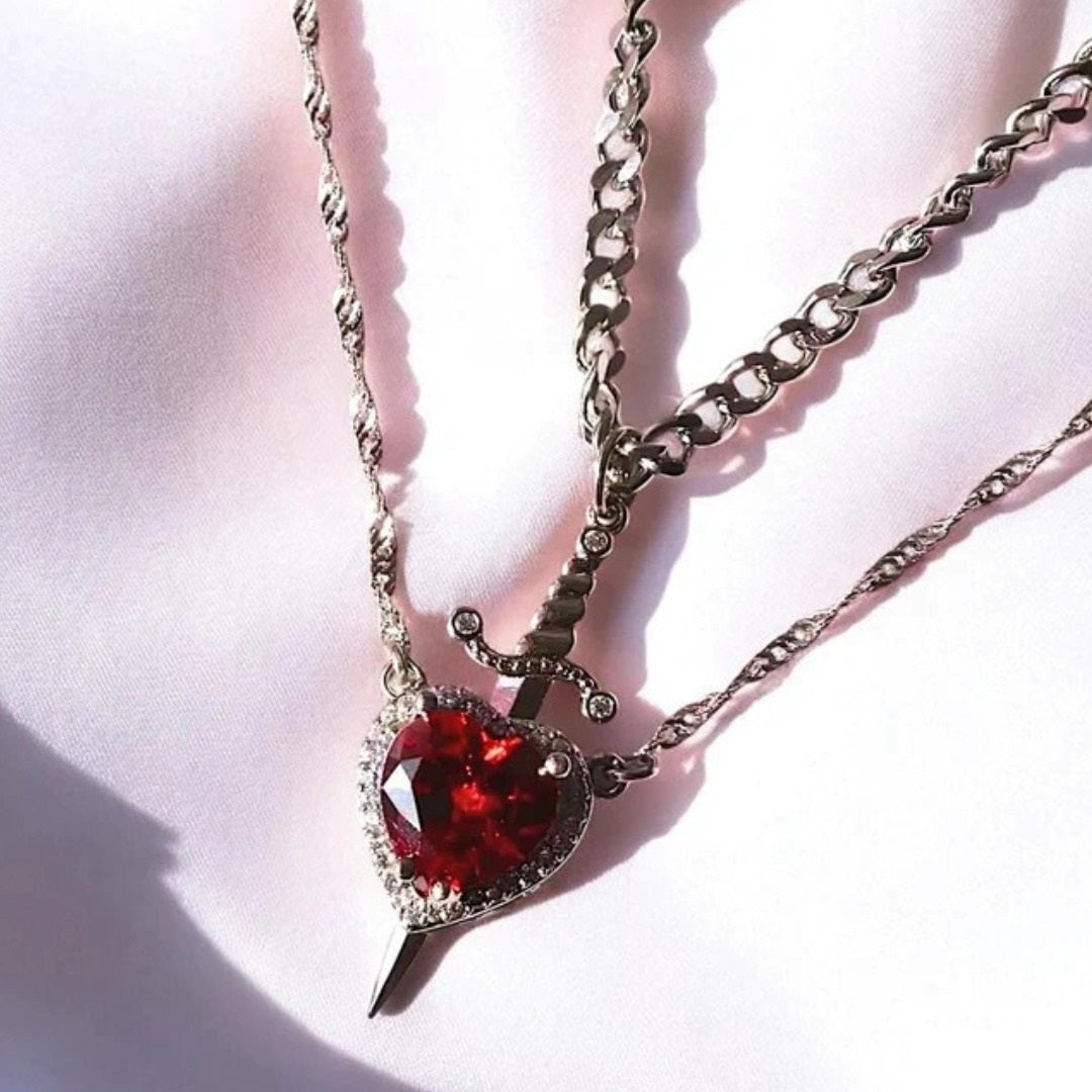 Collares de Corazón y Espada ❤🗡