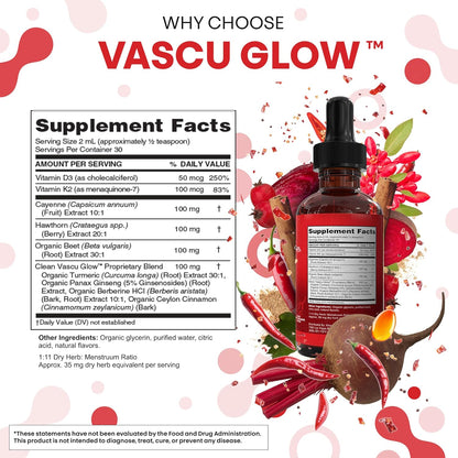 Vascu Glow™ – Potente Apoyo Natural para tu Corazón y Circulación