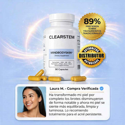 MINDBODYSKIN® Suplemento hormonal para eliminar el acné de raíz
