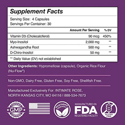 Suplemento Myo-Inositol & D-Chiro Inositol  (120 Cápsulas 100% Original)